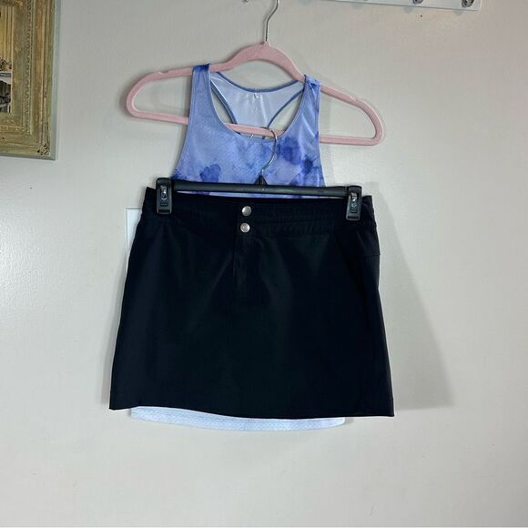 Prana Black Mini Skirt and top - Picture 1 of 15